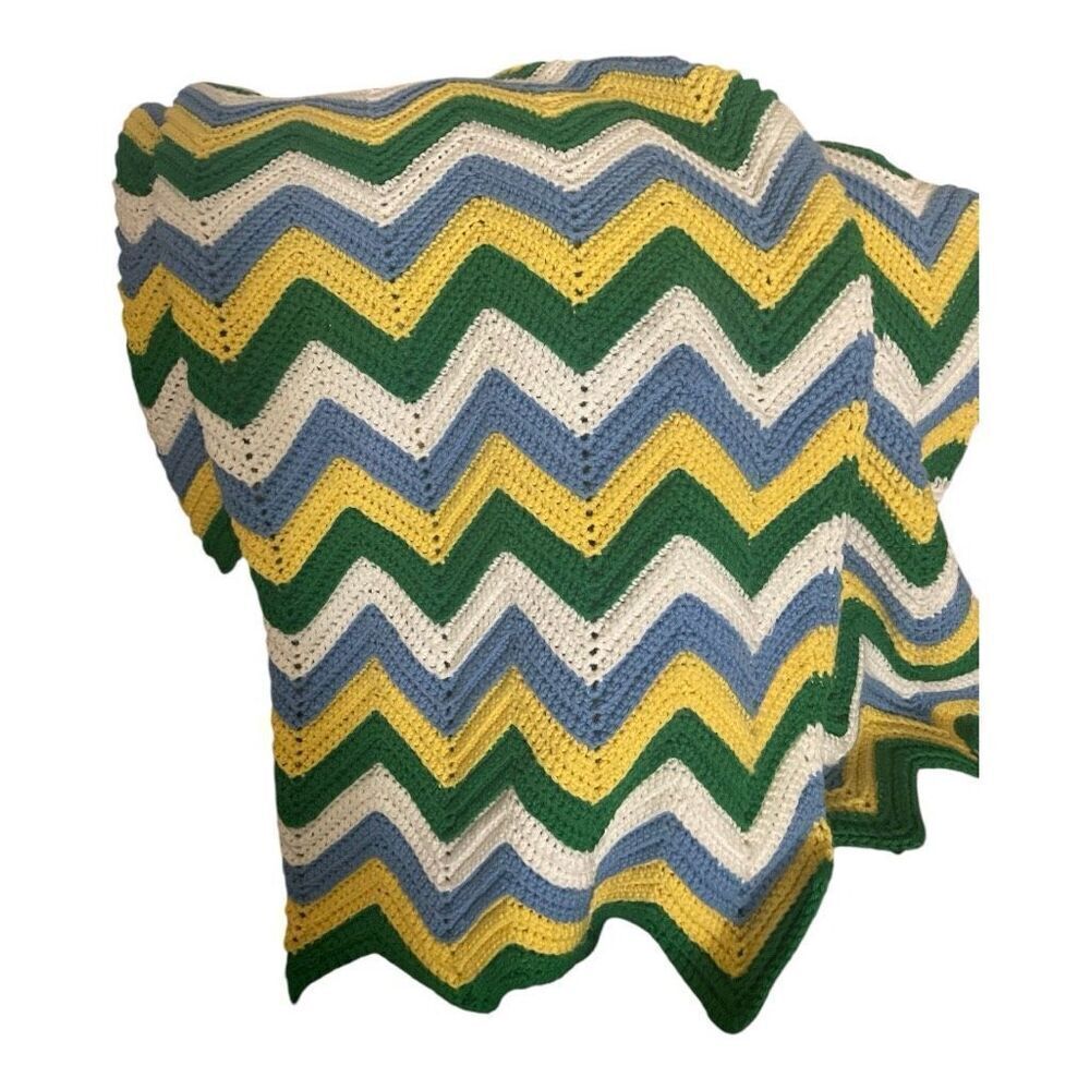 Vintage Hand Crouched Cozy Extra Large Grandma Blanket